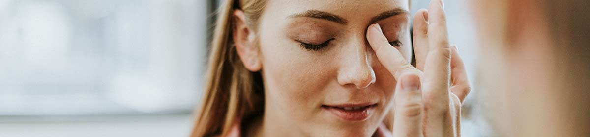 Região das pálpebras