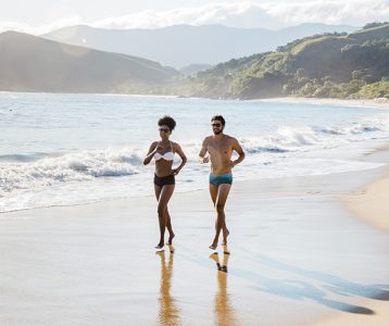 Hidratação sombra e alimentação adequada